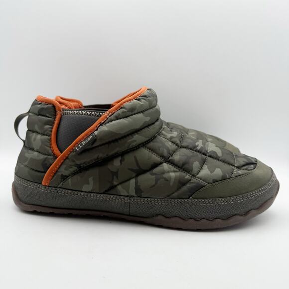L.L.Bean Mens Mountain Classic Quilted Ankle Boots US 12 M Green Camo NWOB main image 5